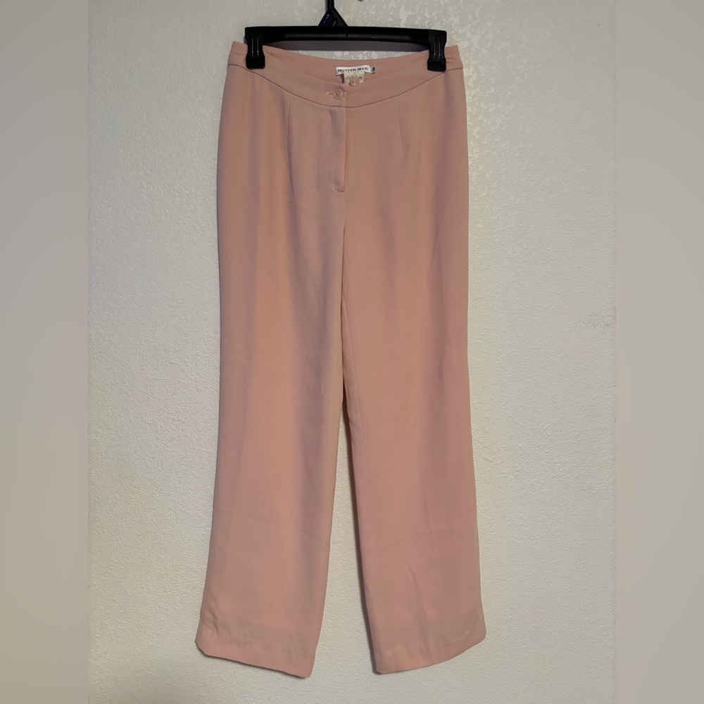 Master Max Dress Pants High Rise Wide Leg Pleated Trouser